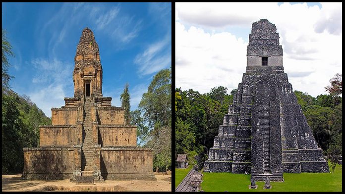 Similitud entre Templo del Gran Jaguar y pirámide Baksei Chamkrong