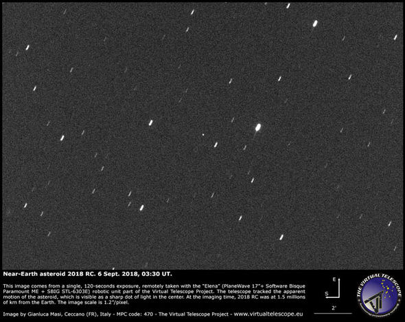 Asteroide 2018 RC «rozará» la Tierra