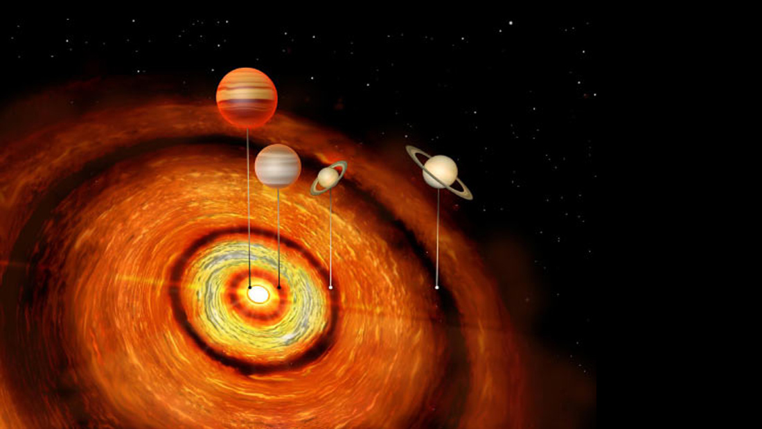 Descubren insólito sistema extrasolar «joven» con exoplanetas gigantes