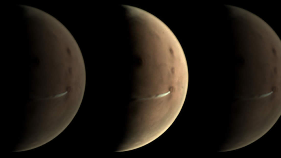 Científicos están rastreando una extraña nube que apareció en la superficie de Marte