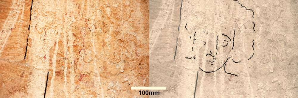 Descubren pintura del rostro de Jesús de 1.500 años de antigüedad