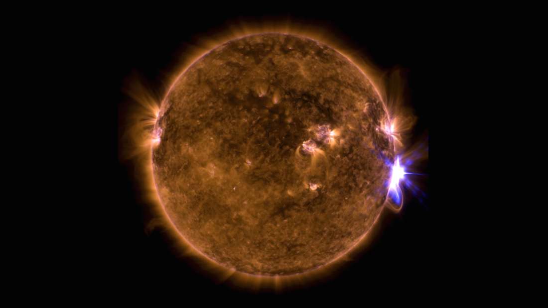 Llamarada solar captada por el Observatorio de Dinámica Solar de la NASA.