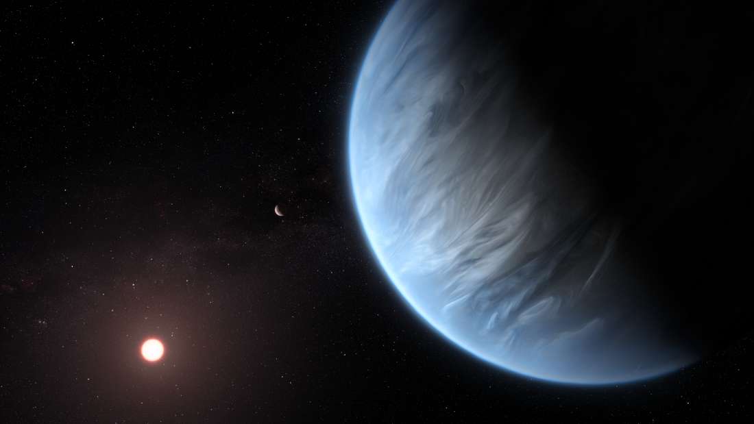 Detectan agua en la atmósfera de un exoplaneta potencialmente habitable