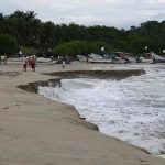 Una playa mexicana se 'hunde' debido a un extraño fenómeno