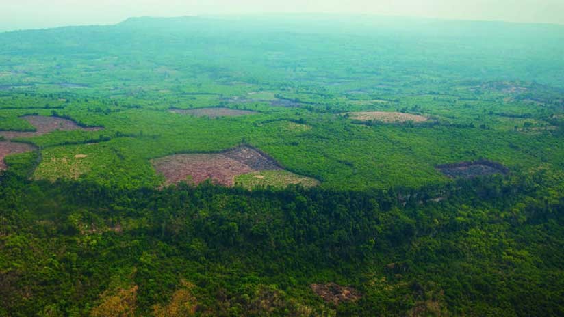 Vista aérea de Phnom Kulen