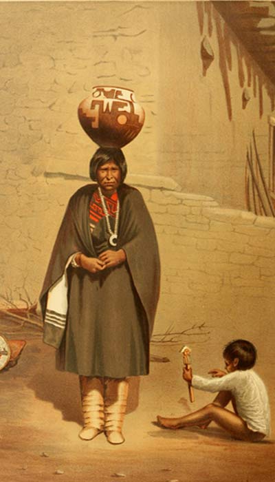 Retrato de mujer de la Tribu Zuni