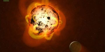 Descubren un planeta 'improbable' orbitando una estrella gigante roja