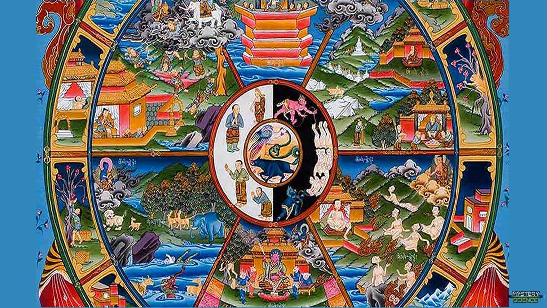 La rueda del Samsara: representación budista e hinduista del ciclo de la vida