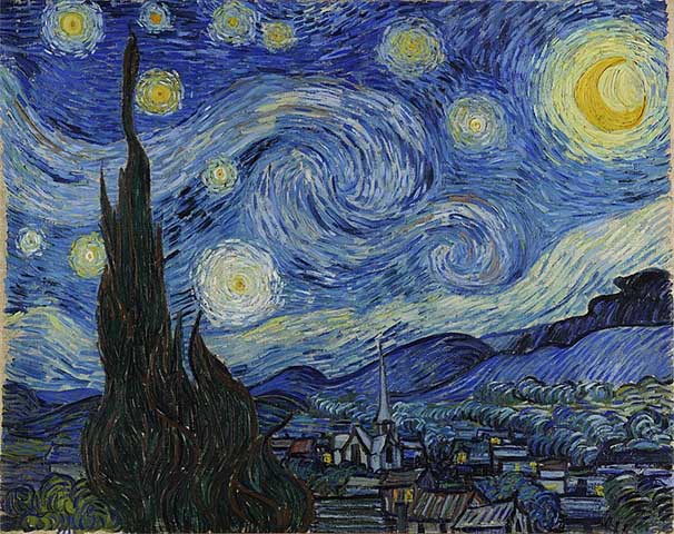 Pintura La noche estrellada