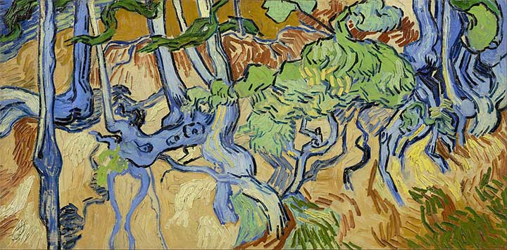 Van Gogh Pintura Raíces de árbol