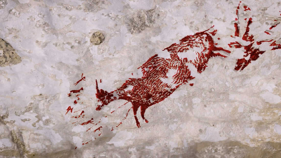 Híbridos mitad animales y mitad humanos hallados arte rupestre de casi 44,000 años