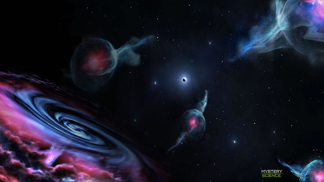 Detectan 4 enigmáticos objetos orbitando un agujero negro supermasivo
