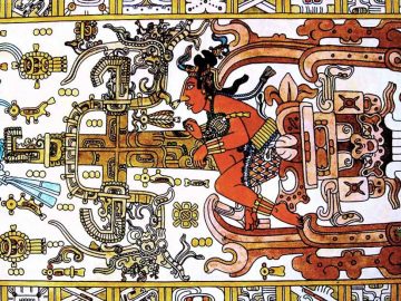 Las misteriosas inscripciones en la tapa de la tumba de Pakal, el rey maya