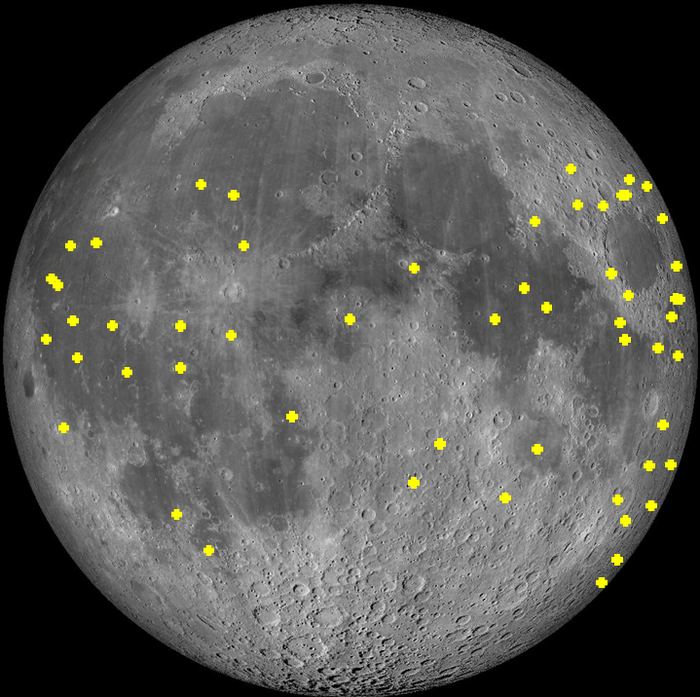 Meteoritos en la Luna