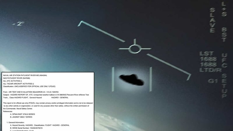 La Marina de los EE. UU. confirmó que varios videos de ovnis son reales.