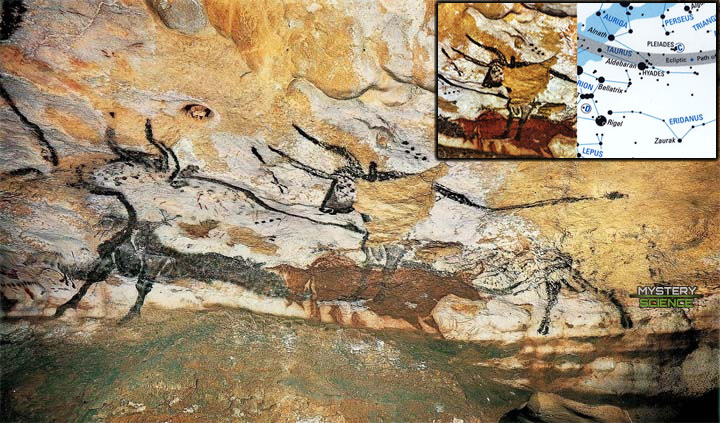 Constelación Tauro cuevas de Lascaux.