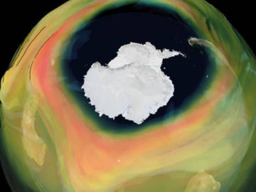 Agujero den la capa de ozono sobre la Antártida durante el 2020 es el más grande y profundo en años
