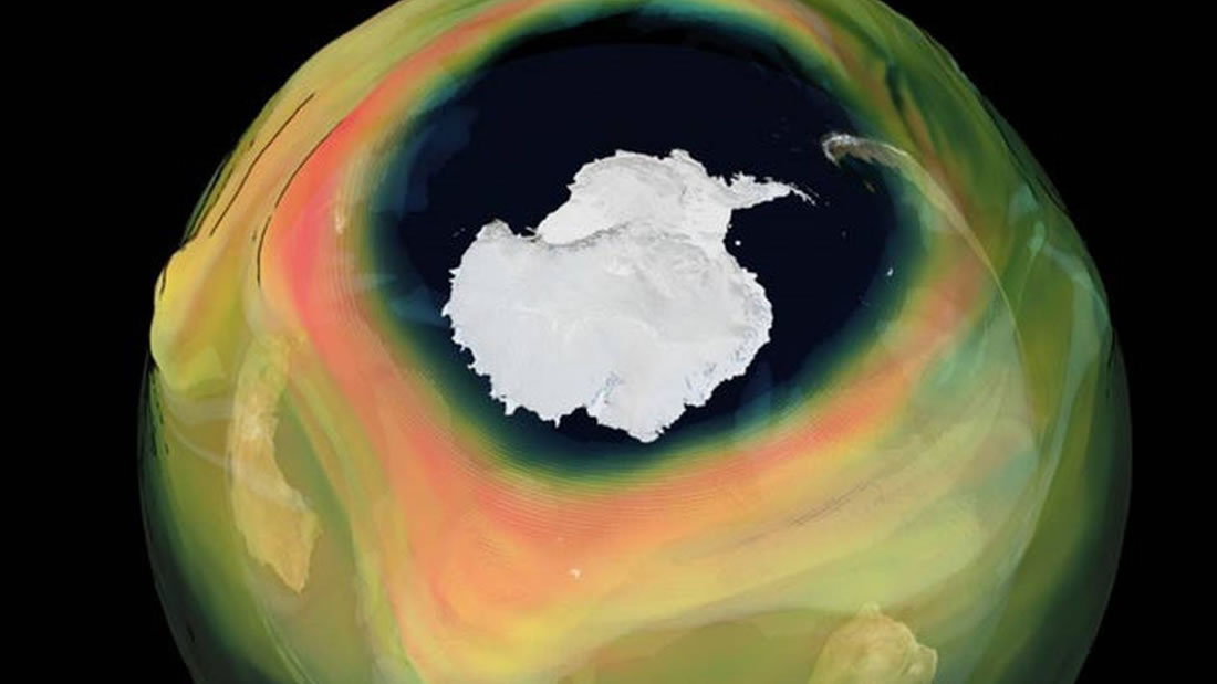 Agujero den la capa de ozono sobre la Antártida durante el 2020 es el más grande y profundo en años