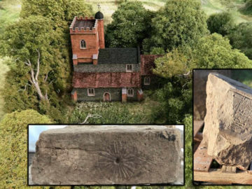 Descubren «marcas de bruja» en las ruinas de una iglesia medieval