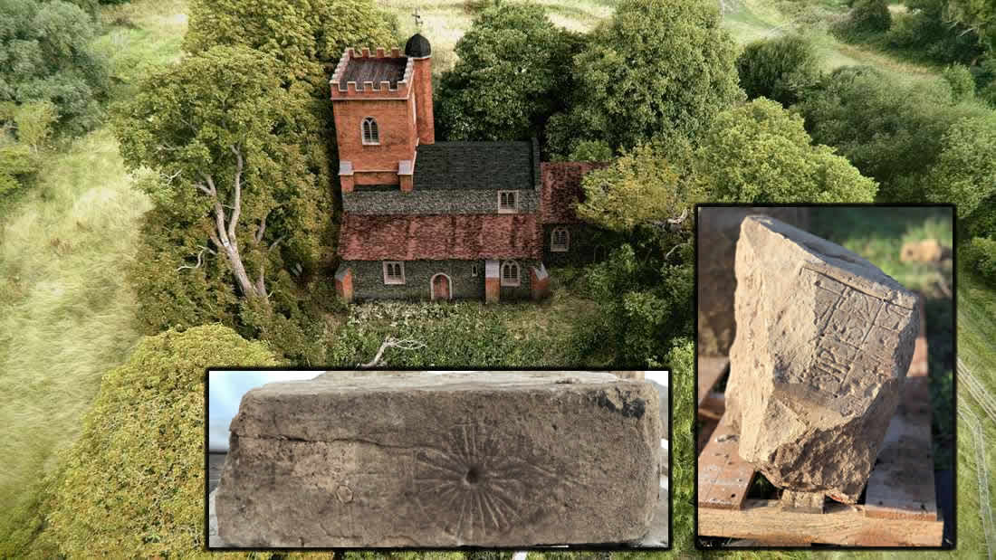 Descubren «marcas de bruja» en las ruinas de una iglesia medieval