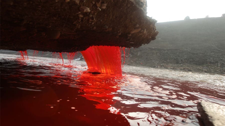 Cataratas de Sangre en la Antártida