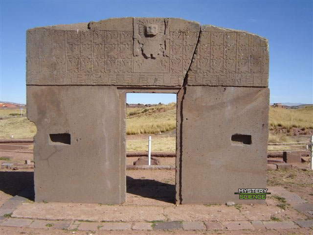 La «Puerta del Sol» en Tiahuanaco, Bolivia