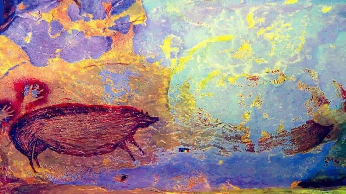 Encuentran el arte rupestre más antiguo del mundo