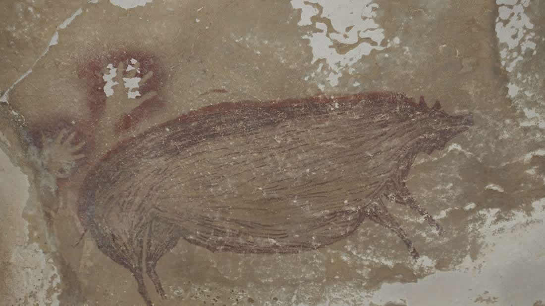 Encuentran el arte rupestre más antiguo del mundo