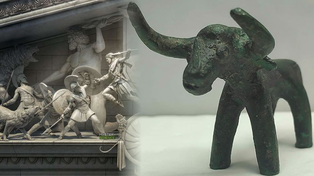 Hallan toro bronce de 3.000 años en el lugar de los antiguos Juegos Olímpicos de Grecia