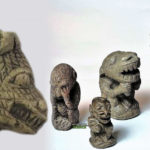 Figuras de una cultura desconocida con extraños rasgos fueron halladas en África