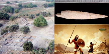 Hallan una punta de flecha en la ciudad natal de Goliat, usada en una batalla nombrada en la Biblia