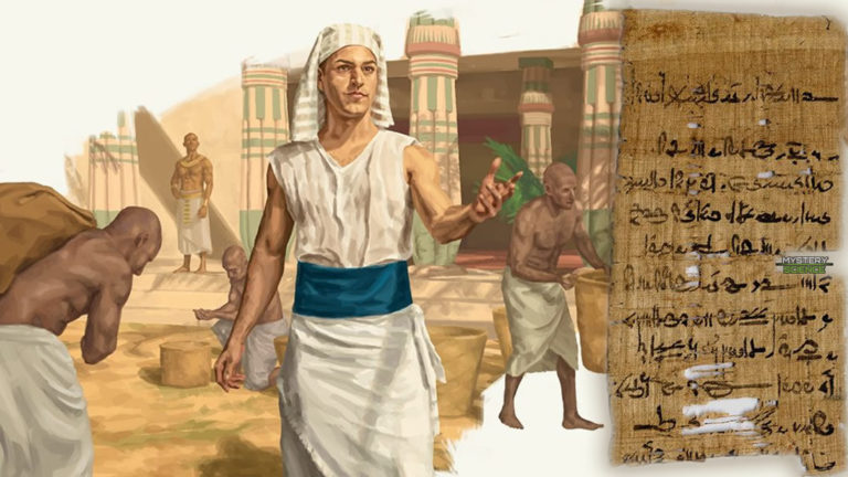 papiro que da testimonio de la primera huelga en el antiguo Egipto