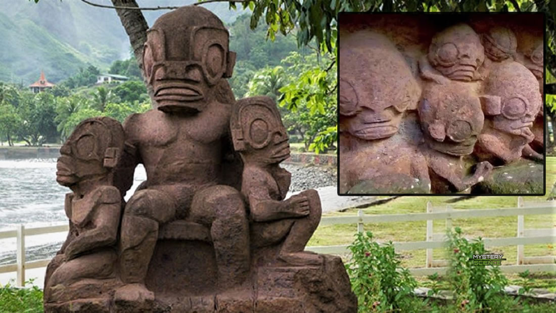 Enigmáticas estatuas de la Polinesia que representan a seres de otros mundos