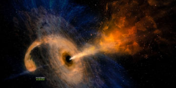 Choque entre dos agujeros negros supermasivos podrá observarse desde la Tierra