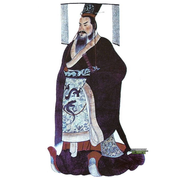 Retrato póstumo de Qin Shi Huang, el primer emperador de China
