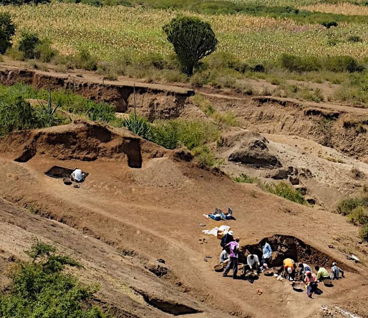 Más de 300 herramientas de piedra han sido desenterradas en el yacimiento de Nyayanga.