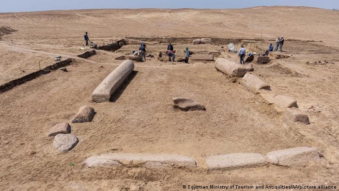 Excavación de ruinas del Antiguo Egipto