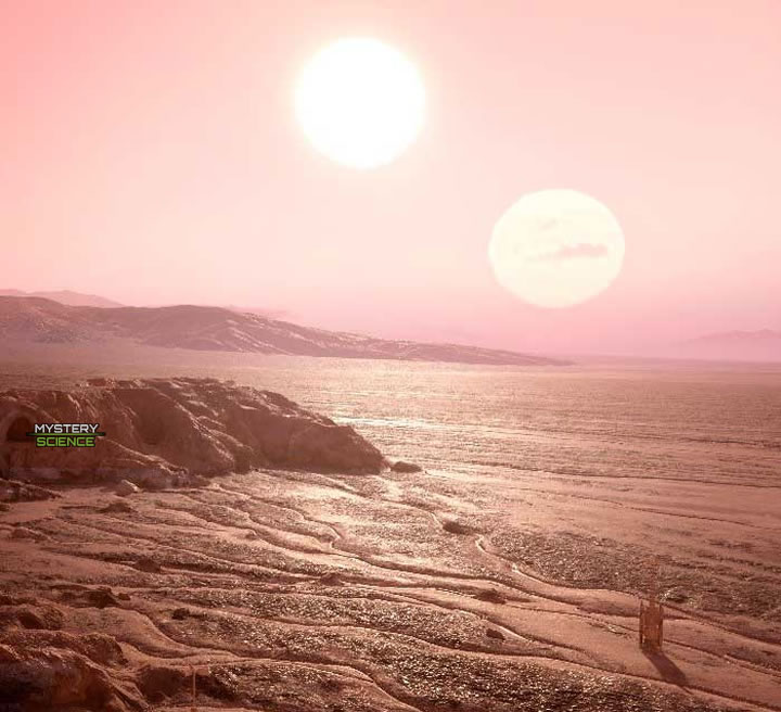 Demócrito afirmaba que habían mundos desprovistos de sol y otros que poseían más de un sol