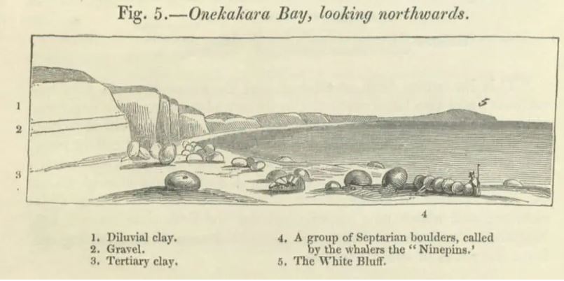 Las rocas Moeraki fueron documentadas por primera vez hace un par de siglos