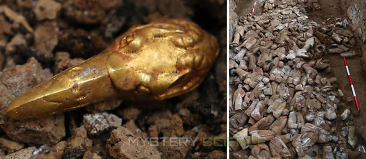 En la tumba del emperador Wen de la dinastía Han (202 a. C.-220 d. C.), se descubrieron más de 1500 artefactos culturales